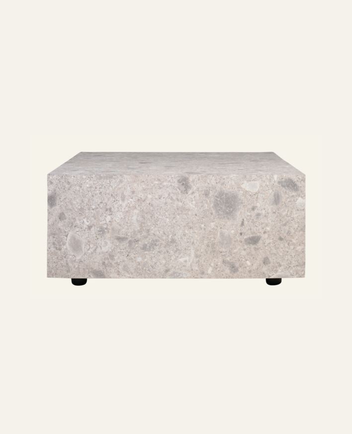 Sohvapöytä moniväri/harmaa - 75x75x35 cm moniväri/harmaa - 1