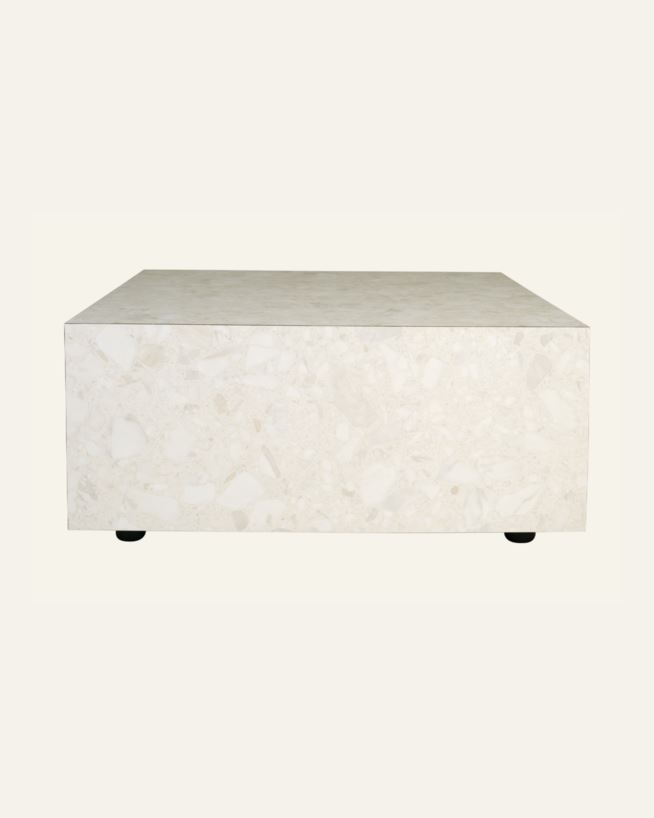 Sohvapöytä moniväri/beige - 75x75x35 cm moniväri/beige - 1