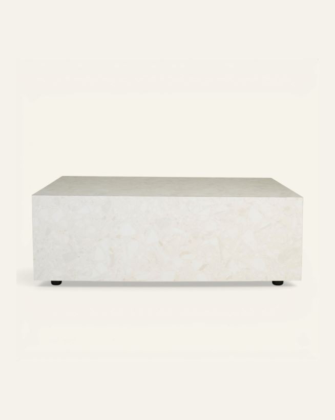 Sohvapöytä moniväri/beige - 75x75x35 cm moniväri/beige - 1