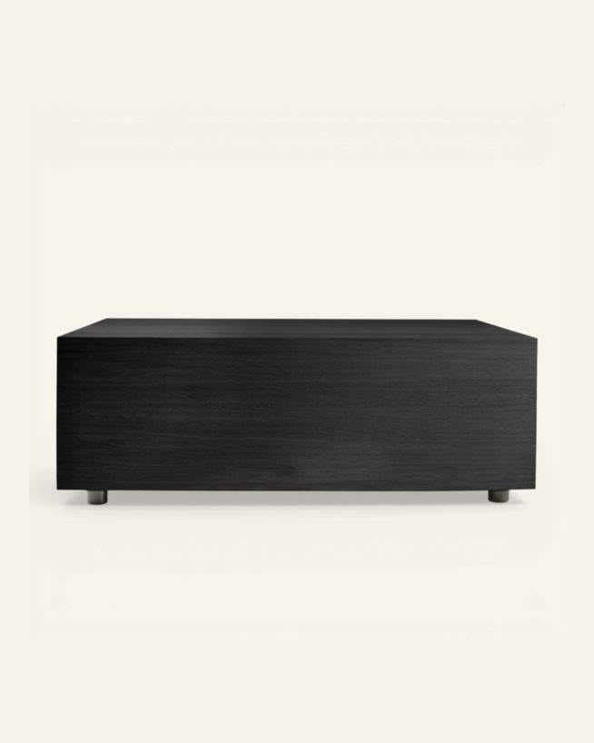 Sohvapöytä musta - 75x75x35 cm musta - 1