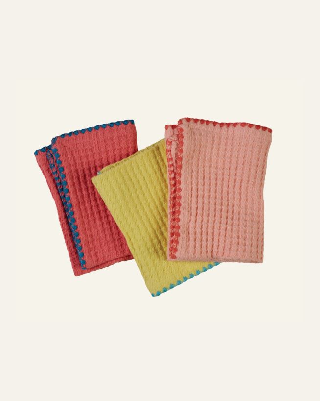 Pyyhe 3 kpl roosa - 25x25 cm roosa - 1