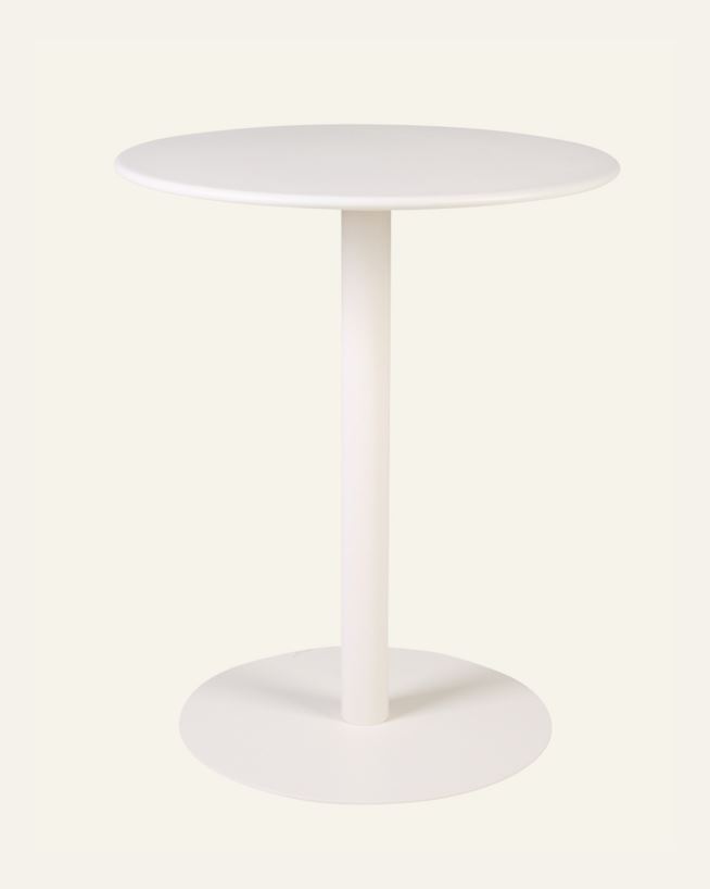 Puutarhapöytä luonnonvalkoinen - 73 cm ø60 luonnonvalkoinen - 1