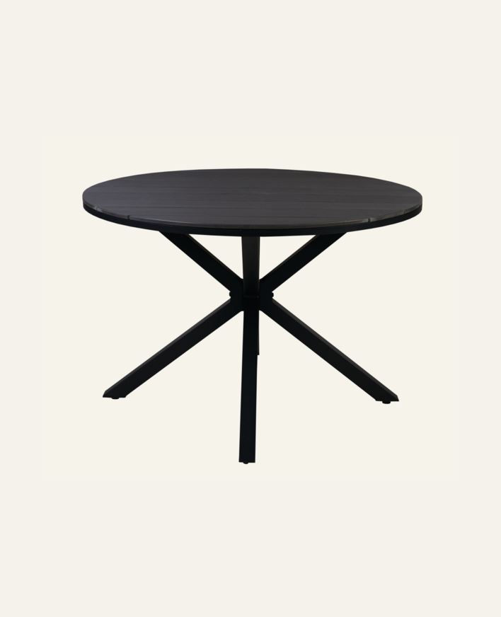 Puutarhapöytä musta - 73 cm ø110 musta - 1