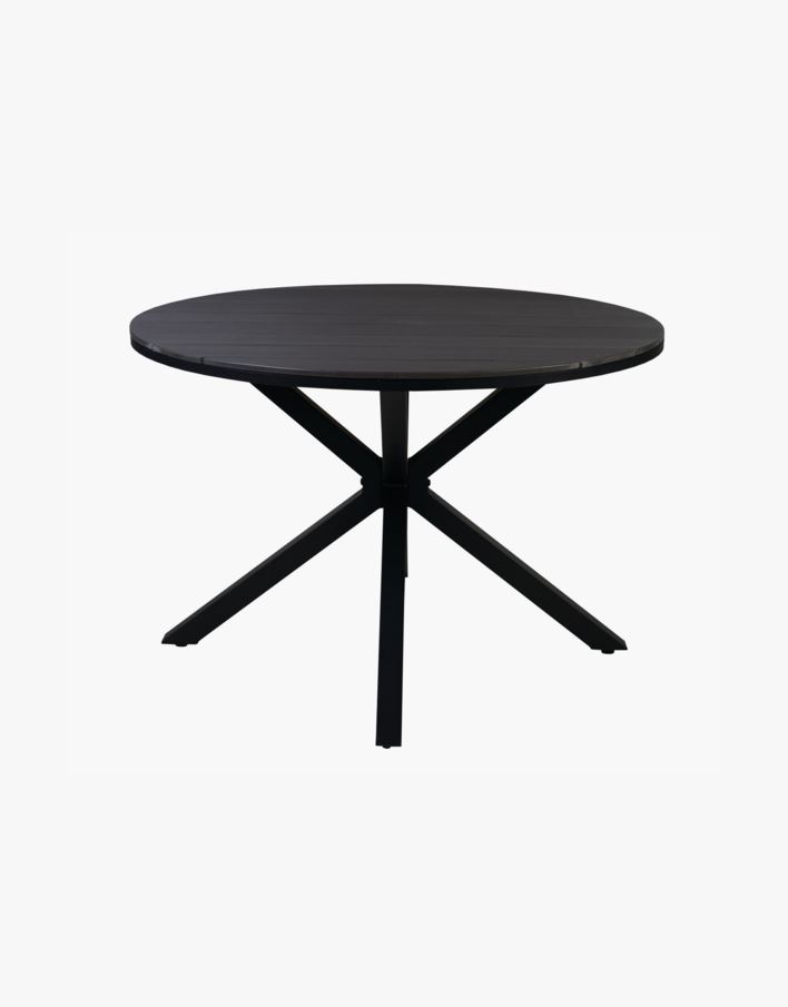 Puutarhapöytä musta - 73 cm ø110 musta - 1