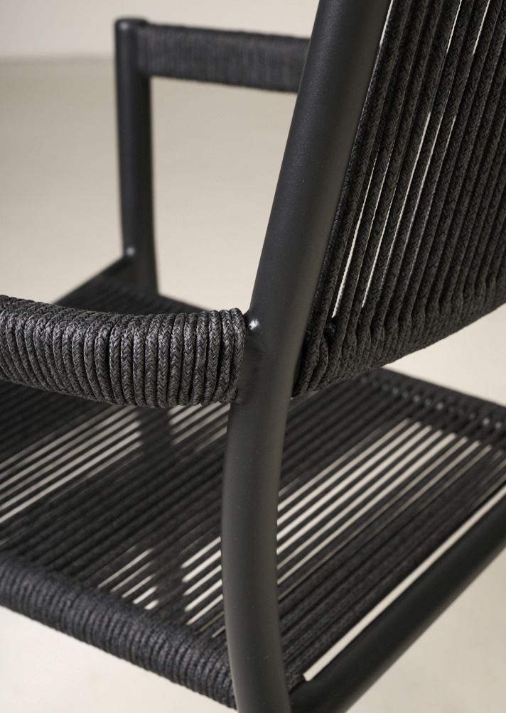 Puutarhatuoli musta - 57x60x83,5 cm musta - 1