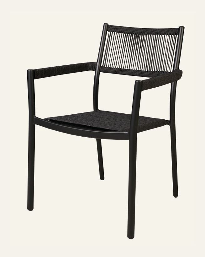 Puutarhatuoli musta - 57x60x83,5 cm musta - 1