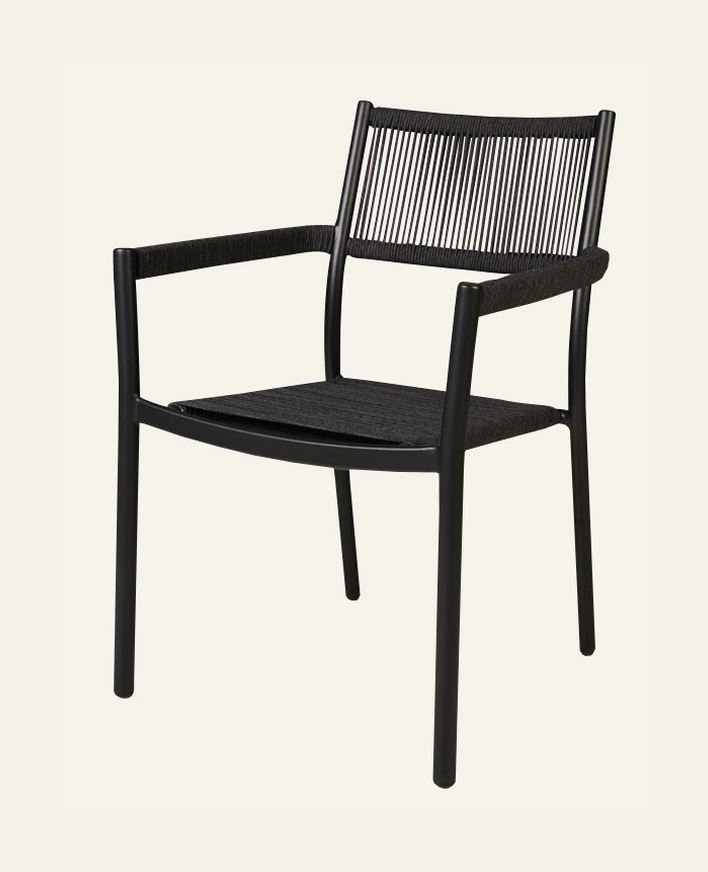 Puutarhatuoli musta - 57x60x83,5 cm musta - 1