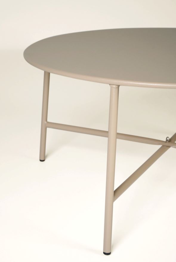 Puutarhapöytä tummanbeige - 3