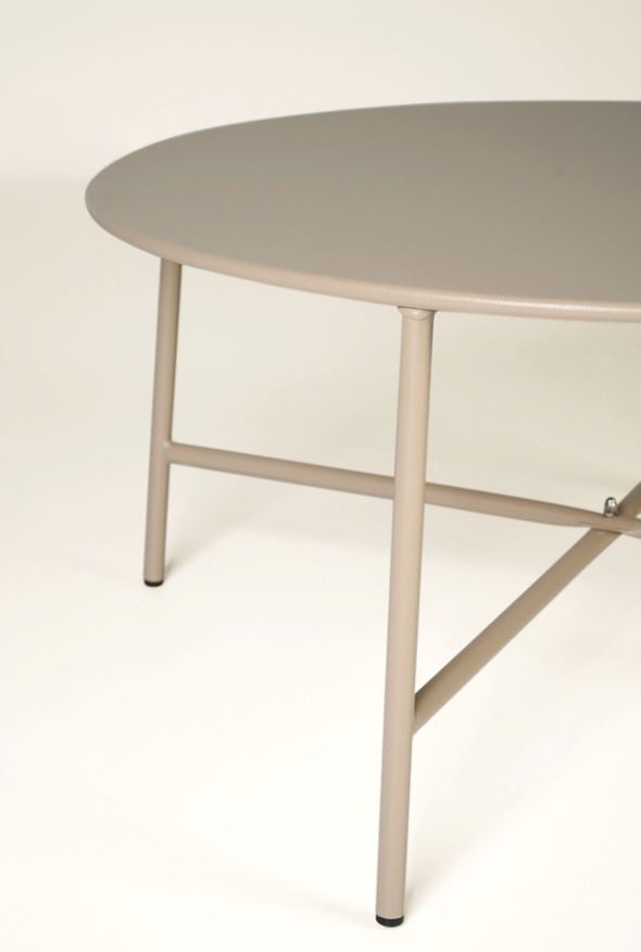 Puutarhapöytä tummanbeige - 3