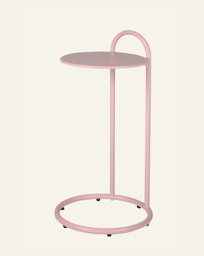 Sivupöytä puuteriroosa - 72,5 cm ø35,8 puuteriroosa - 1