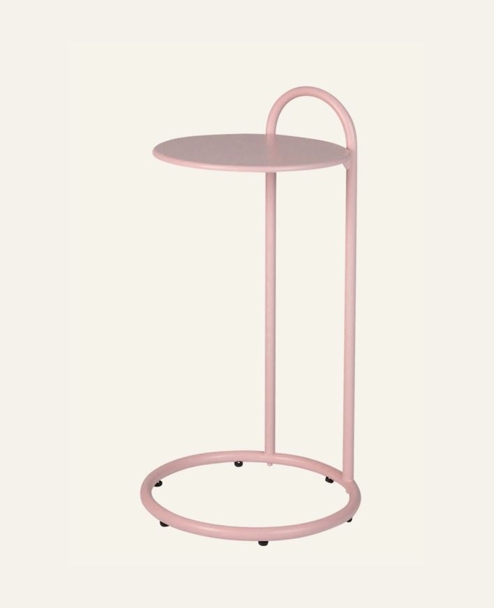 Sivupöytä puuteriroosa - 72,5 cm ø35,8 puuteriroosa - 1