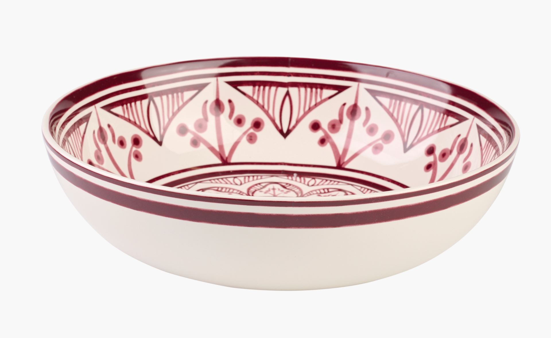 Iso kulho tummanpunainen - ø34 cm tummanpunainen - 1