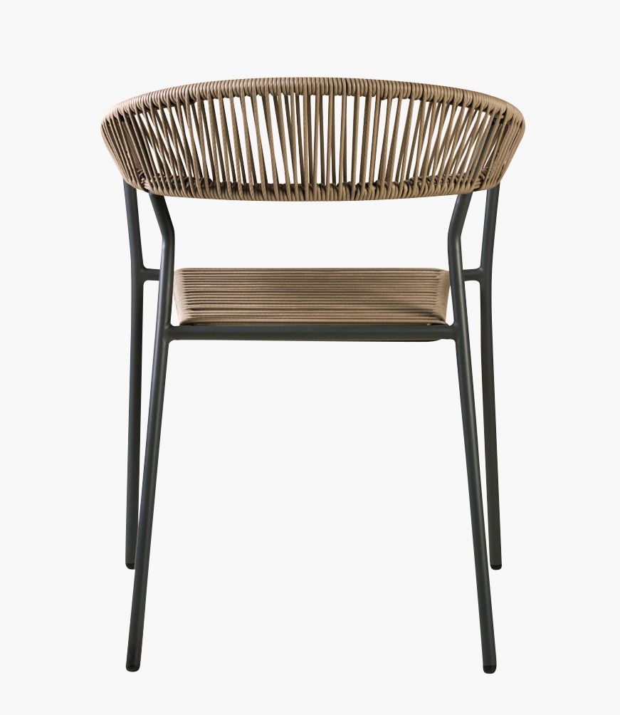 Puutarhatuoli hiilenharmaa - 6