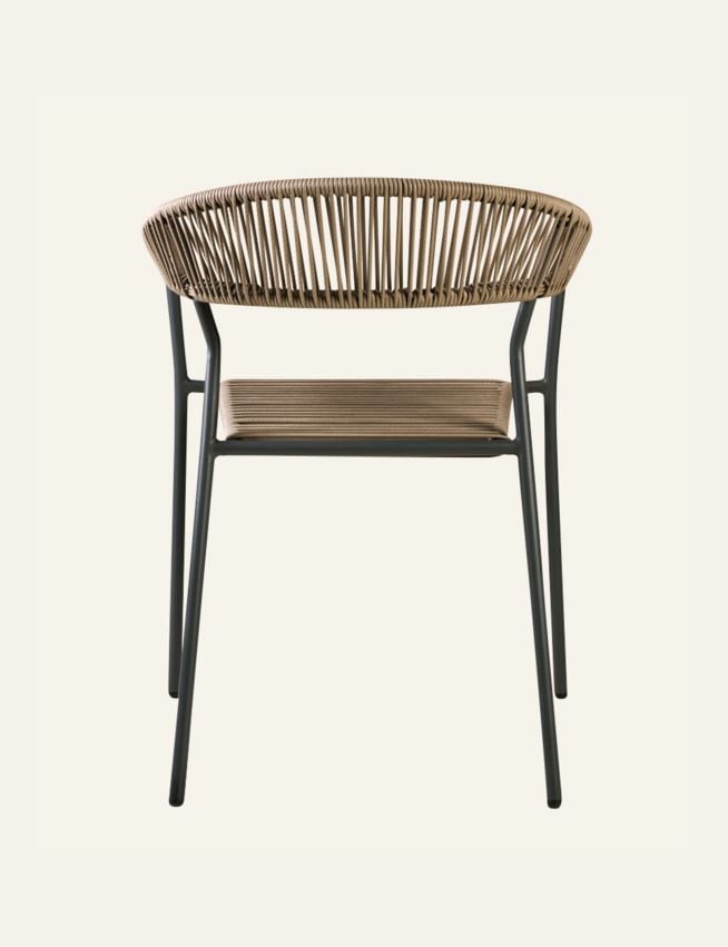 Puutarhatuoli hiilenharmaa - 6