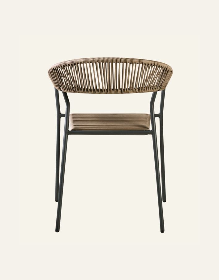 Puutarhatuoli hiilenharmaa - 6