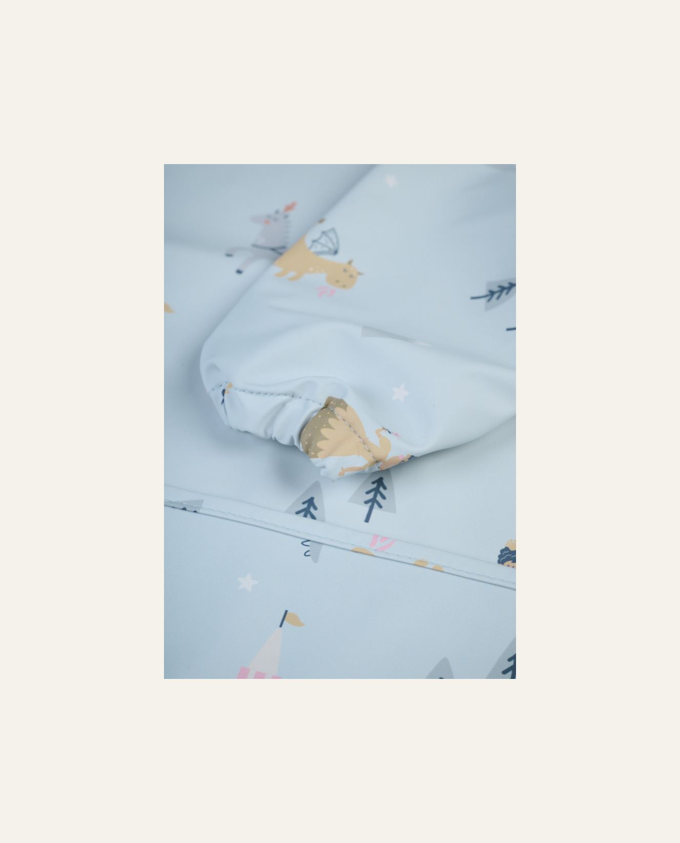 Hihallinen ruokalappu vaaleansininen - 2