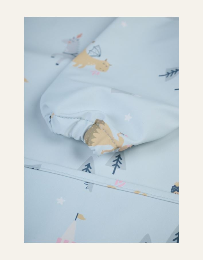 Hihallinen ruokalappu vaaleansininen - 2