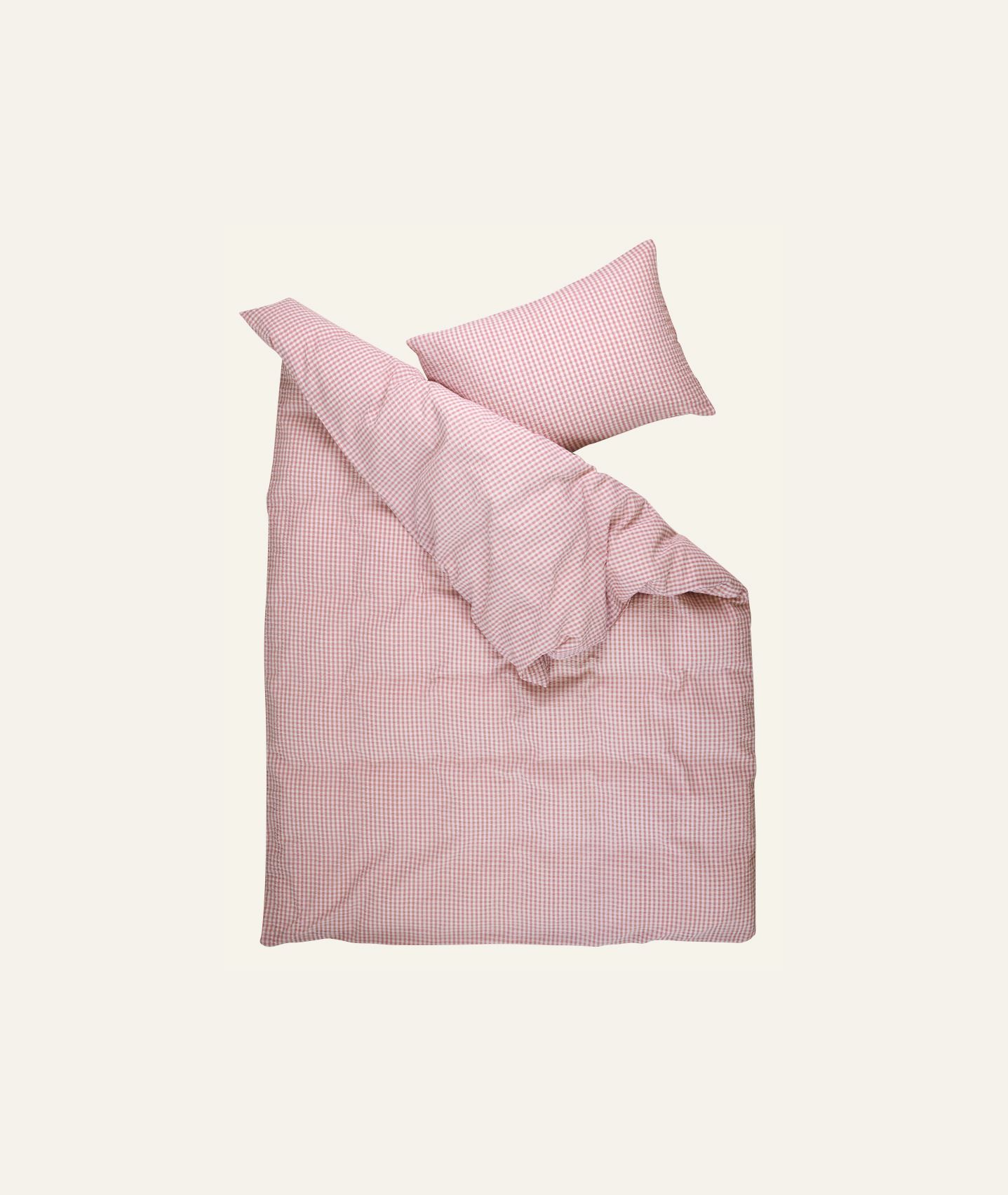 Pussilakanasetti kreppipuuvillaa roosa - 3