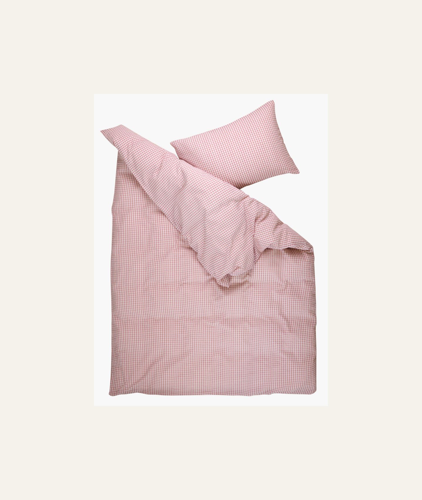 Pussilakanasetti kreppipuuvillaa roosa - 3