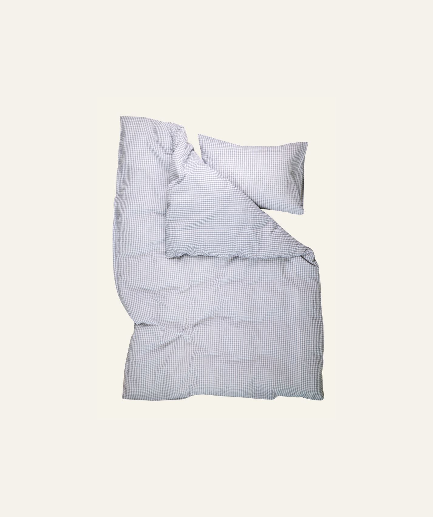 Pussilakanasetti kreppipuuvillaa sininen - 3