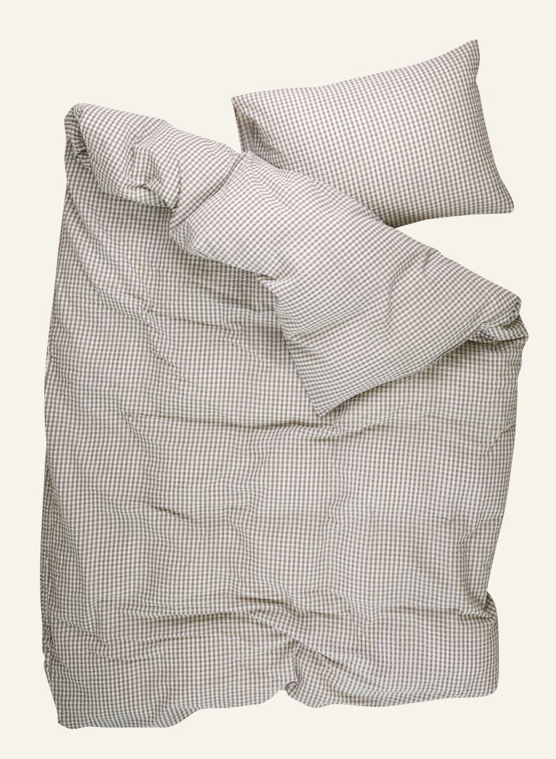 Pussilakanasetti kreppipuuvillaa oliivinvihreä - 3