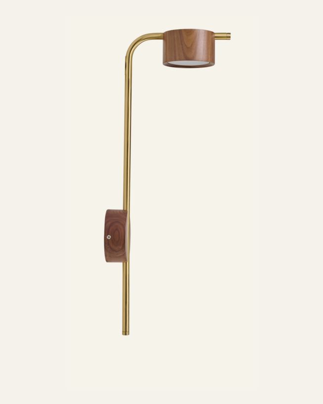 Seinälamppu ruskea - 20x55 cm ruskea - 1