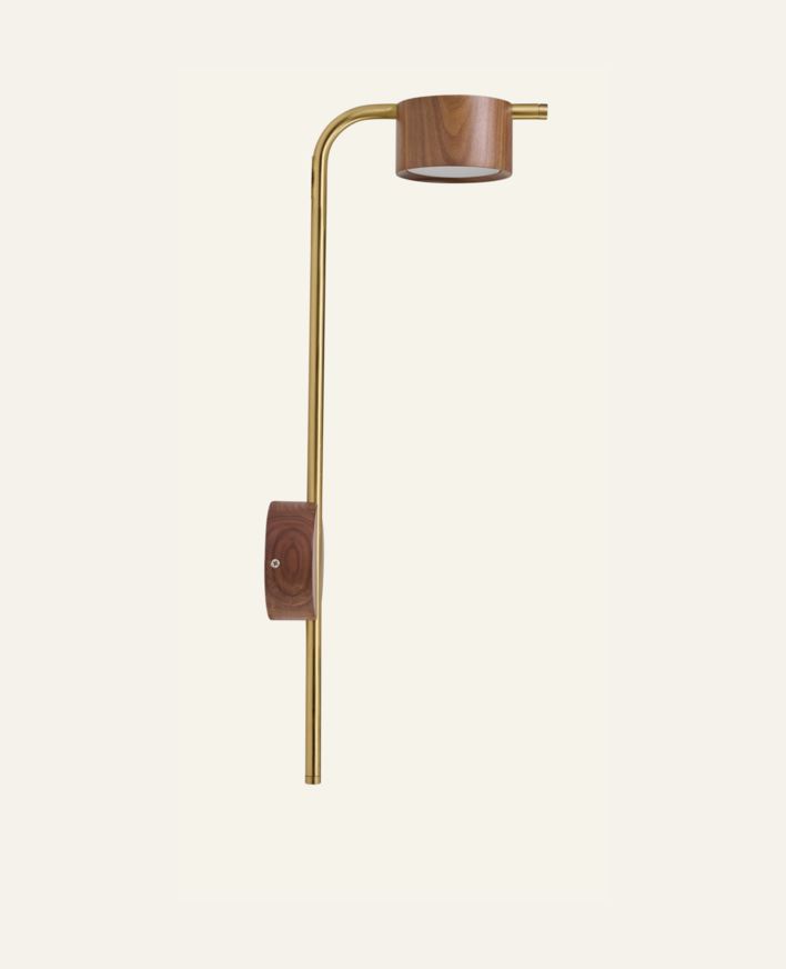 Seinälamppu ruskea - 20x55 cm ruskea - 1