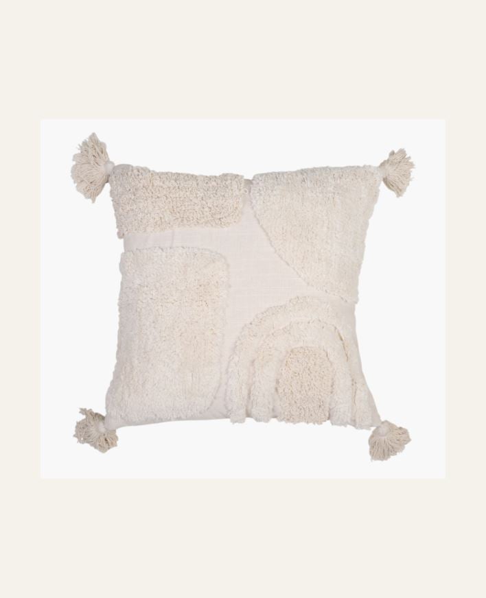 Koristetyynynpäällinen luonnonvalkoinen - 45x45 cm luonnonvalkoinen - 1