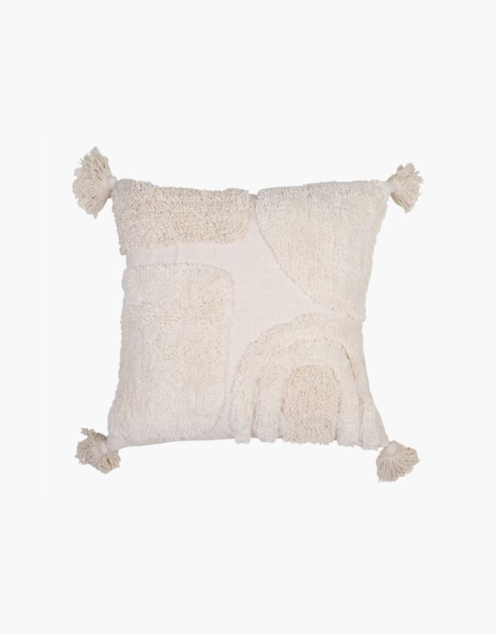 Koristetyynynpäällinen luonnonvalkoinen - 45x45 cm luonnonvalkoinen - 1