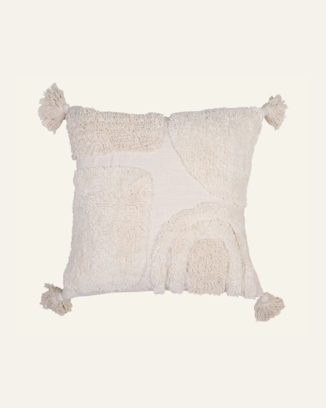 Koristetyynynpäällinen luonnonvalkoinen - 45x45 cm luonnonvalkoinen - 1