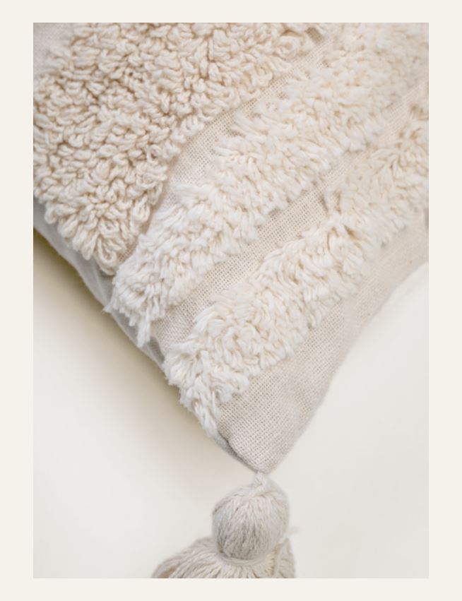 Koristetyynynpäällinen luonnonvalkoinen - 2