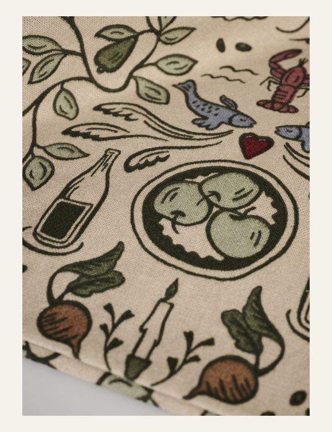 Kangaslautasliina, 2 kpl moniväri - 2