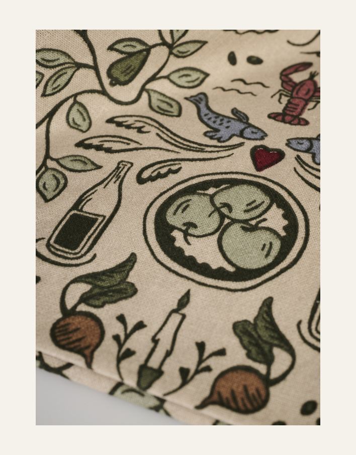 Kangaslautasliina, 2 kpl moniväri - 2