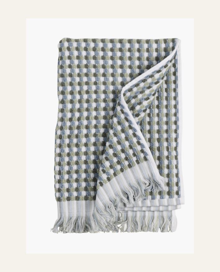 Pyyhe moniväri/vihreä - 50x70 cm moniväri/vihreä - 1