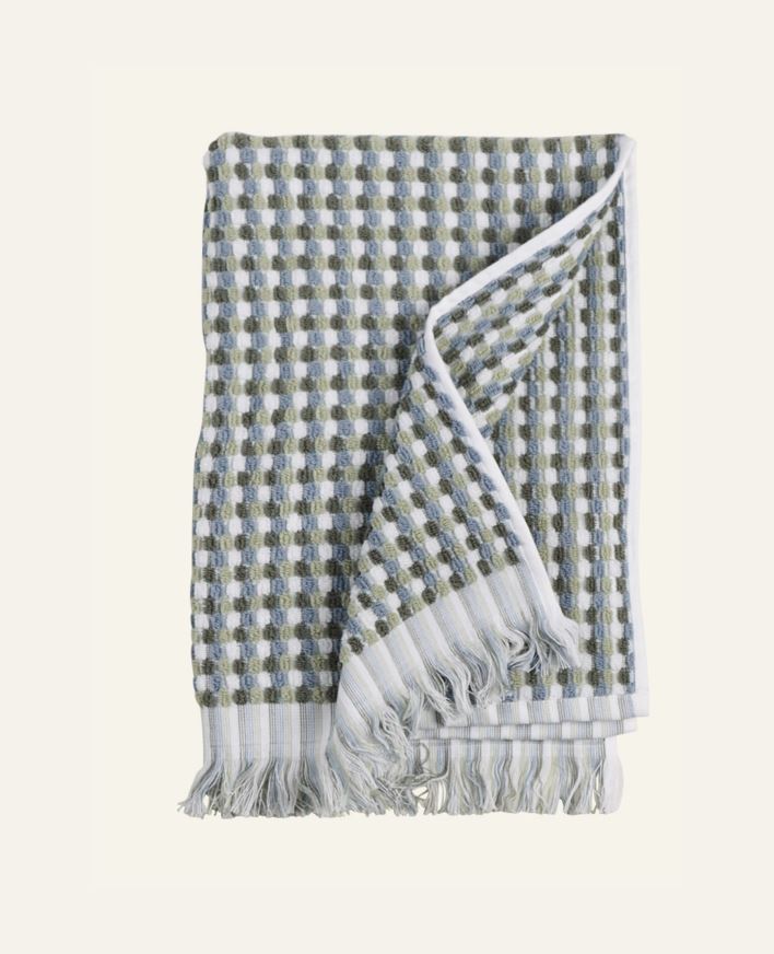 Pyyhe moniväri/vihreä - 50x70 cm moniväri/vihreä - 1