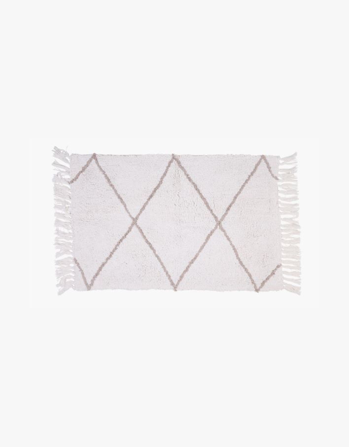 Kylpyhuoneenmatto moniväri/beige - 60x130 cm moniväri/beige - 1