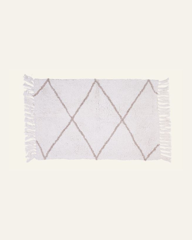 Kylpyhuoneenmatto moniväri/beige - 60x130 cm moniväri/beige - 1