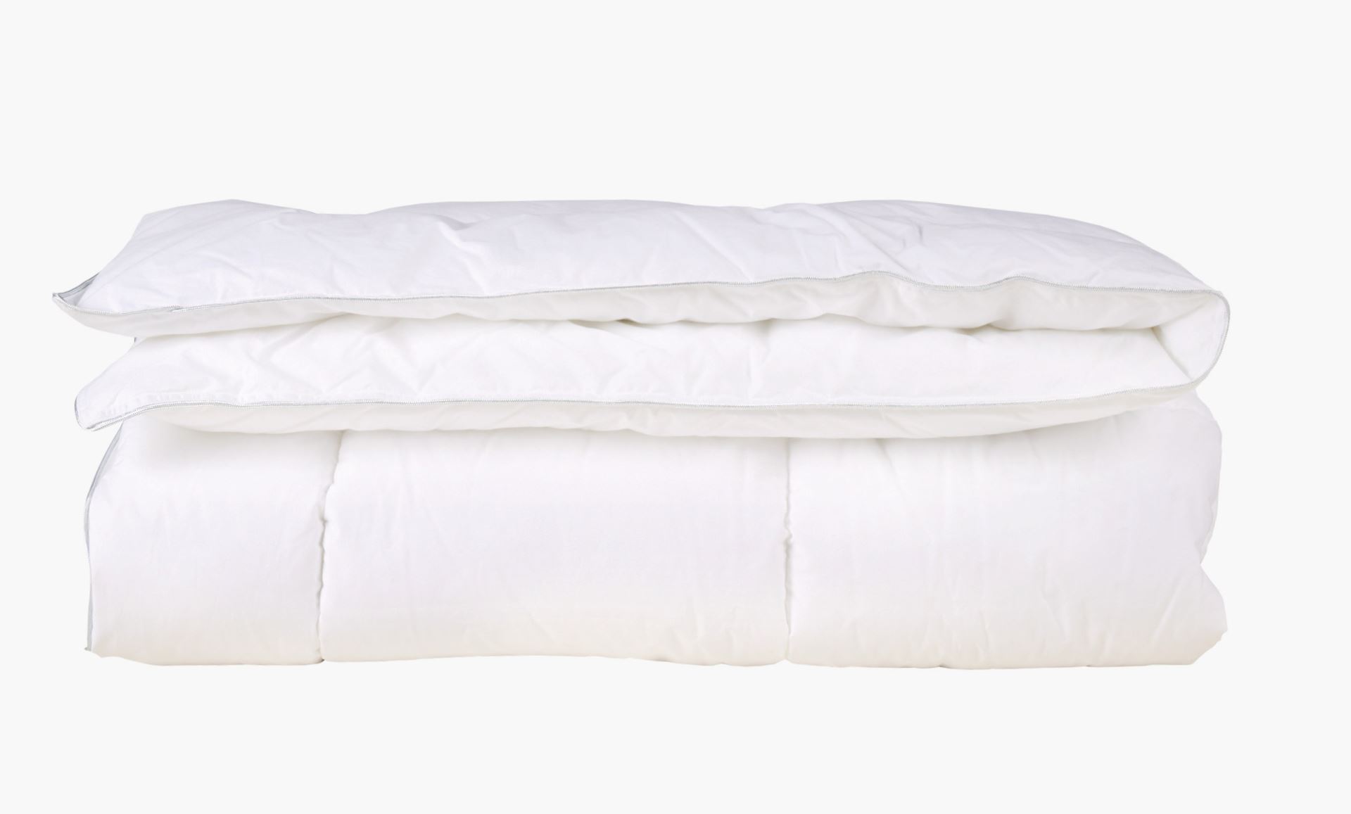 Lämmin kuitupeitto valkoinen - 150x210 cm valkoinen - 1