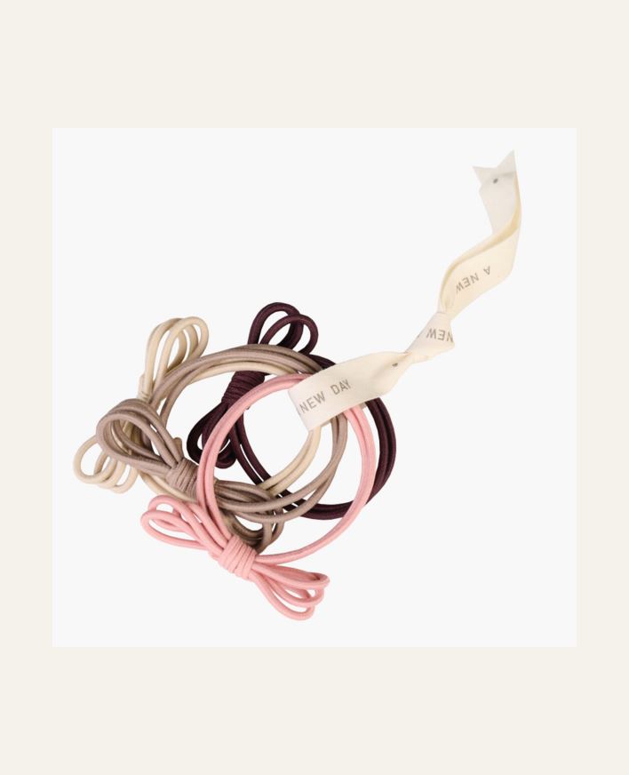 Hiuslenkit 4 kpl moniväri/roosa - ø6cm moniväri/roosa - 1