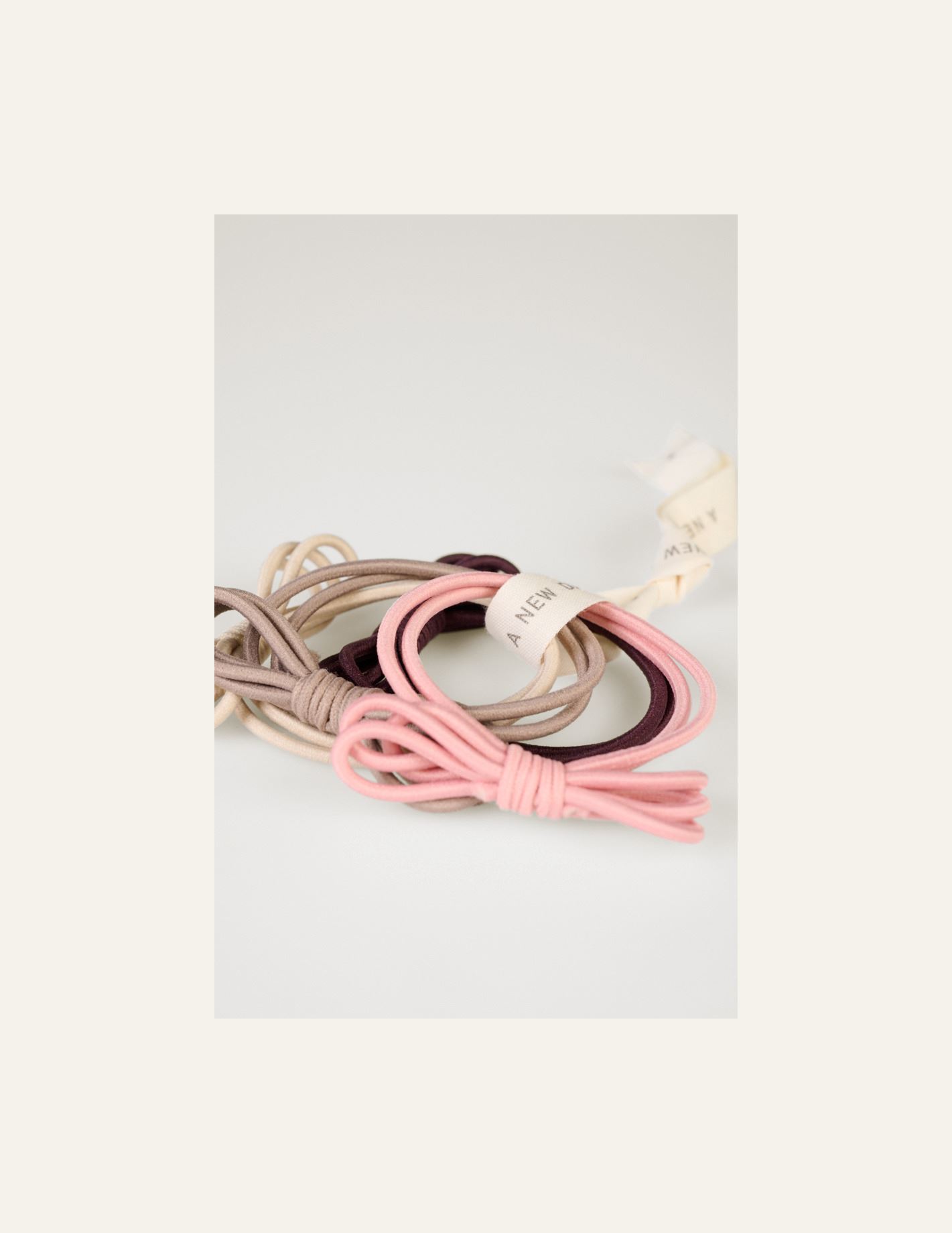 Hiuslenkit 4 kpl moniväri/roosa - 2