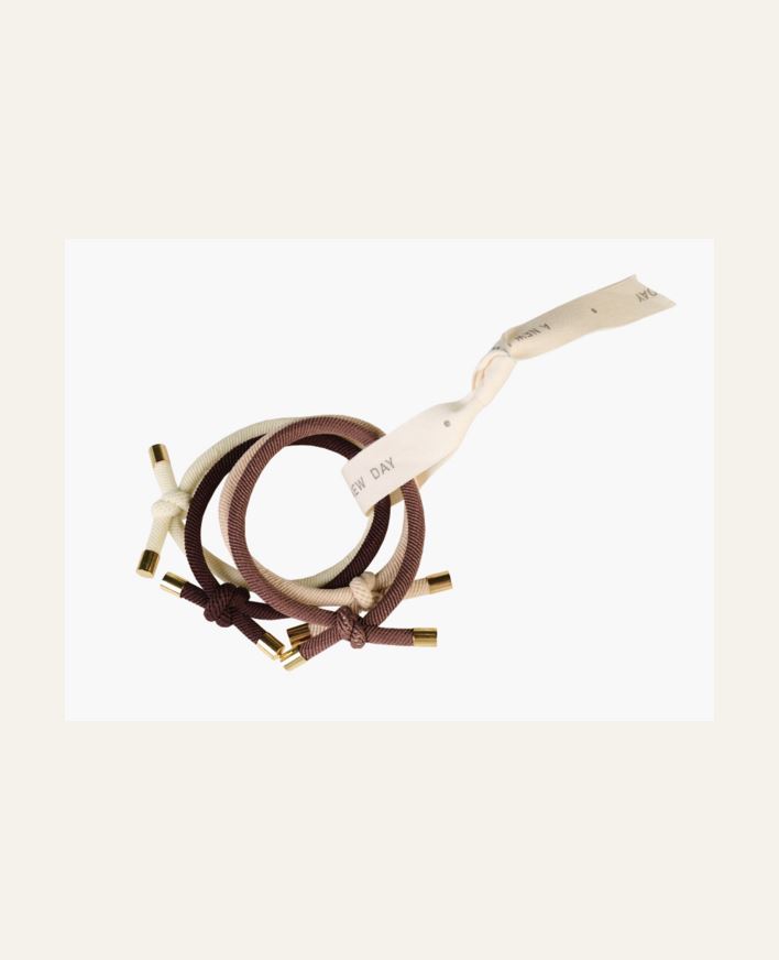 Hiuslenkit 4 kpl moniväri/beige - ø6cm moniväri/beige - 1