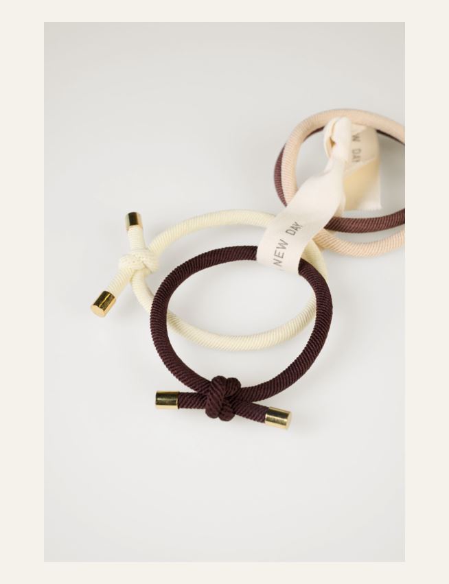 Hiuslenkit 4 kpl moniväri/beige - 2