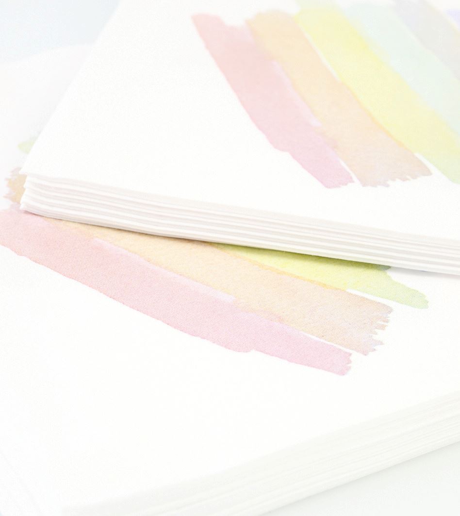 Paperiservetit moniväri - 2