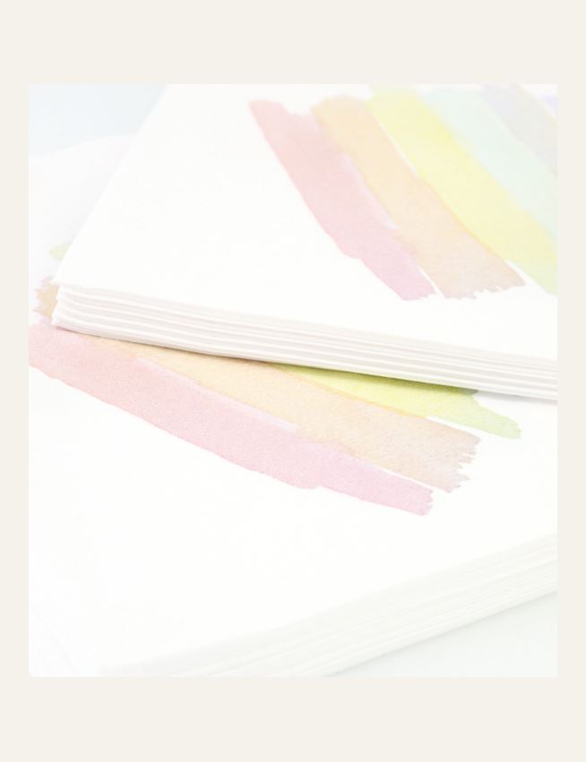 Paperiservetit moniväri - 2