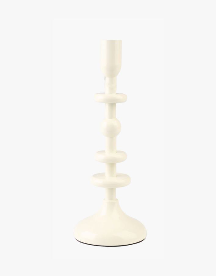 Kynttilänjalka luonnonvalkoinen - 9x9x23,5 cm luonnonvalkoinen - 1