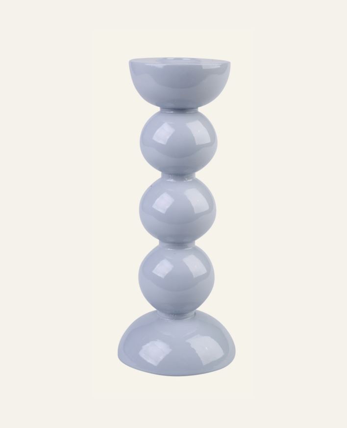 Kynttilänjalka sumuinen sininen - 7x7x15 cm sumuinen sininen - 1