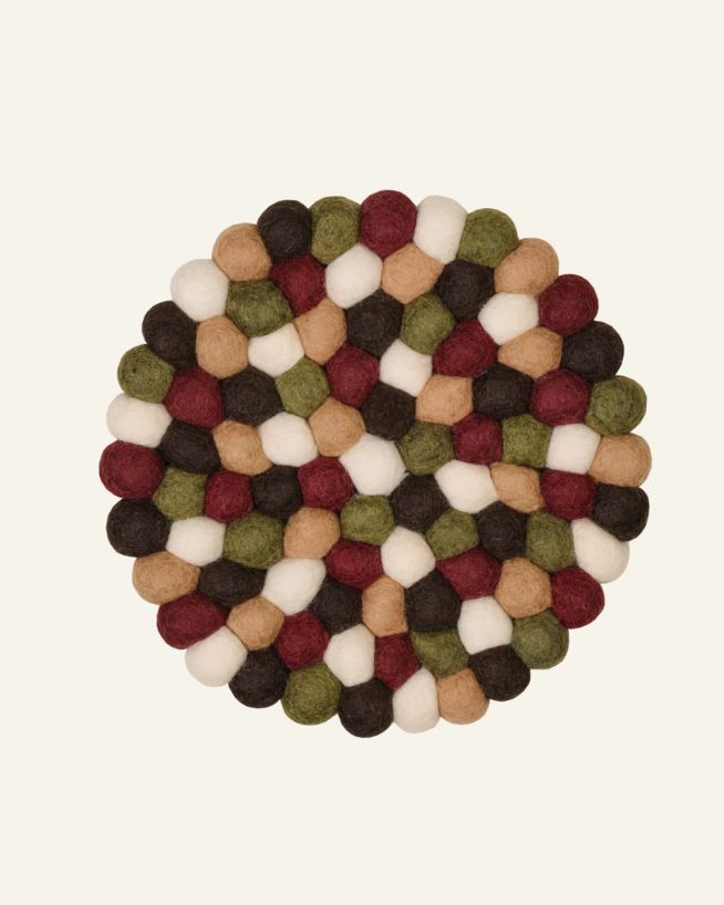 Pannunalunen viininpunainen - ø22 cm viininpunainen - 1