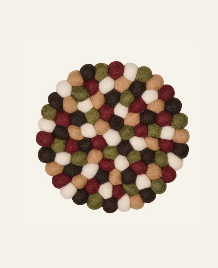 Pannunalunen viininpunainen - ø22 cm viininpunainen - 1