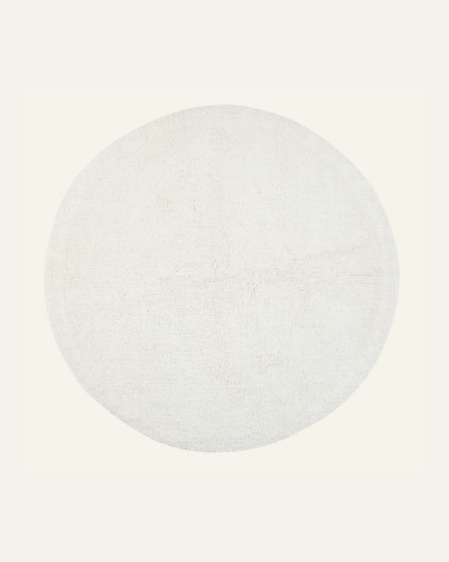 Kylpyhuoneenmatto luonnonvalkoinen - ø80 cm luonnonvalkoinen - 1