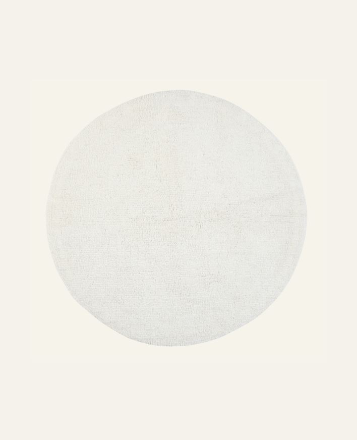 Kylpyhuoneenmatto luonnonvalkoinen - ø80 cm luonnonvalkoinen - 1